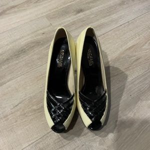 Michael kors peep toe heels